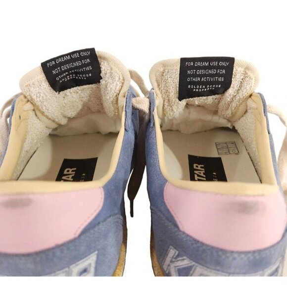 Golden Goose Suede Blue and White Sneakers - Picture 8 of 16